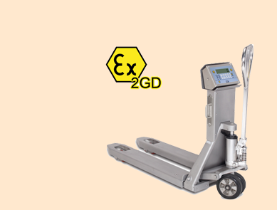 狄納喬TPWX2GD進口防爆不銹鋼手動搬運車秤